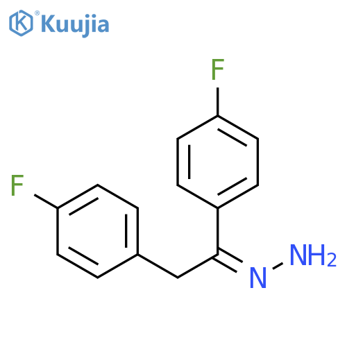 Ethanone, 1,2-bis(4-fluorophenyl)-, hydrazone, (Z)- structure