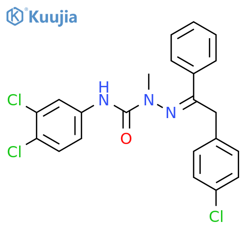Hydrazinecarboxamide, 2-[2-(4-chlorophenyl)-1-phenylethylidene]-N-(3,4-dichlorophenyl)-1-methyl-, (Z)- (9CI) structure