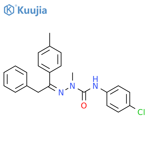 Hydrazinecarboxamide, N-(4-chlorophenyl)-1-methyl-2-[1-(4-methylphenyl)-2-phenylethylidene]-, (Z)- (9CI) structure