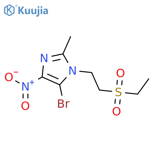1H-Imidazole, 5-bromo-1-[2-(ethylsulfonyl)ethyl]-2-methyl-4-nitro- structure