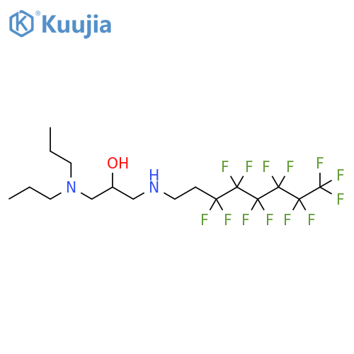 2-Propanol,1-(dipropylamino)-3-[(3,3,4,4,5,5,6,6,7,7,8,8,8-tridecafluorooctyl)amino]- structure