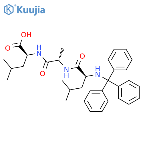 L-Leucine, N-[N-[N-(triphenylmethyl)-L-leucyl]-L-alanyl]- structure