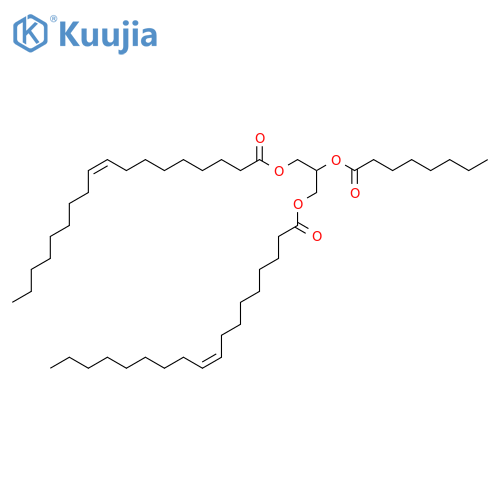9Z-octa</wbr>decenoic acid, 2-[(1-oxooctyl)</wbr>oxy]-1,3-</wbr>propanediyl ester structure
