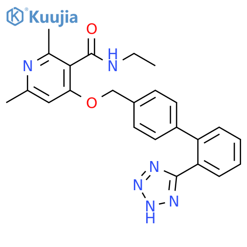 3-Pyridinecarboxamide,N-ethyl-2,6-dimethyl-4-[[2'-(1H-tetrazol-5-yl)[1,1'-biphenyl]-4-yl]methoxy]- structure