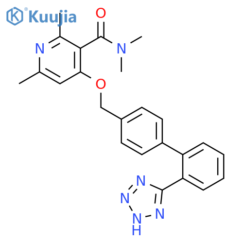 3-Pyridinecarboxamide,N,N,2,6-tetramethyl-4-[[2'-(1H-tetrazol-5-yl)[1,1'-biphenyl]-4-yl]methoxy]- structure