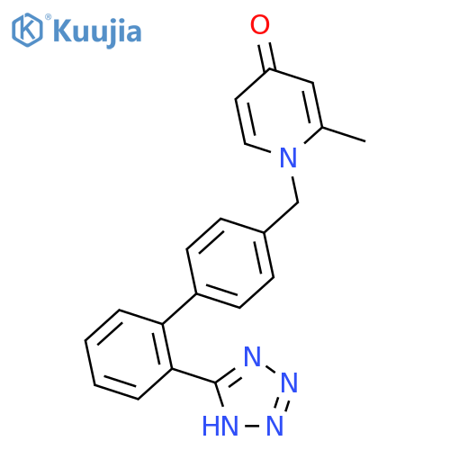 4(1H)-Pyridinone,2-methyl-1-[[2'-(1H-tetrazol-5-yl)[1,1'-biphenyl]-4-yl]methyl]- structure