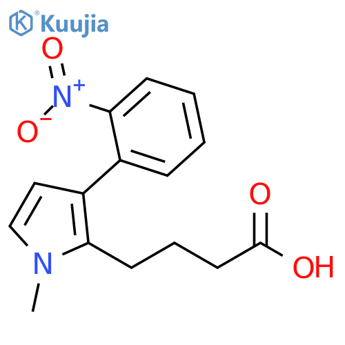 1H-Pyrrole-2-butanoic acid, 1-methyl-3-(2-nitrophenyl)- structure