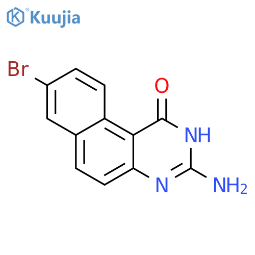 Benzo[f]quinazolin-1(2H)-one, 3-amino-8-bromo- structure
