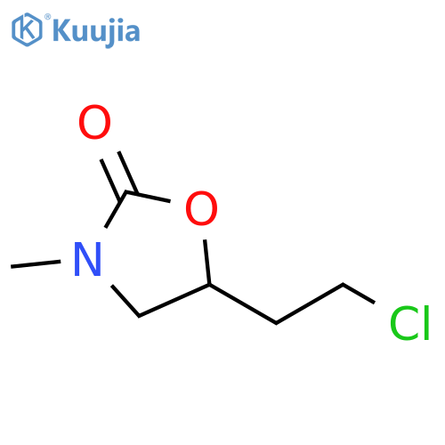 2-Oxazolidinone, 5-(2-chloroethyl)-3-methyl- structure