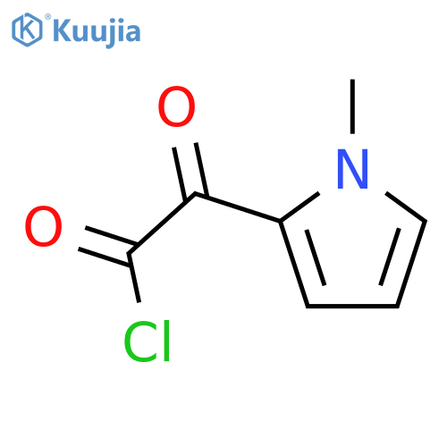 1H-Pyrrole-2-acetylchloride, 1-methyl-a-oxo- structure