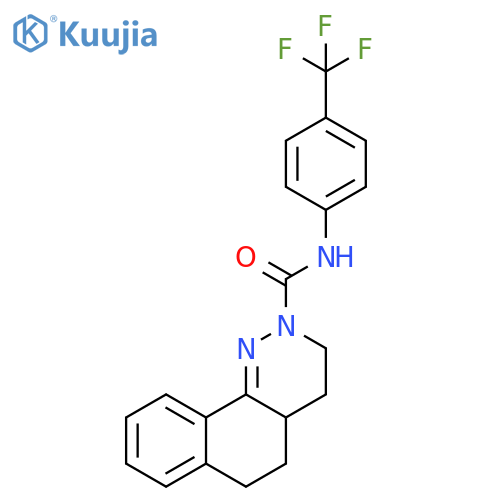 Benzo[h]cinnoline-2(3H)-carboxamide,4,4a,5,6-tetrahydro-N-[4-(trifluoromethyl)phenyl]- structure