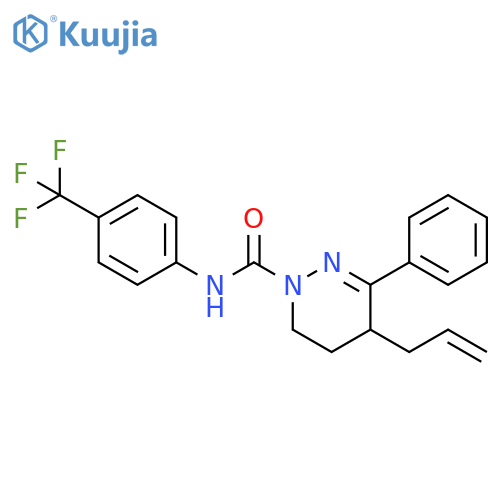 1(4H)-Pyridazinecarboxamide,5,6-dihydro-3-phenyl-4-(2-propenyl)-N-[4-(trifluoromethyl)phenyl]- structure