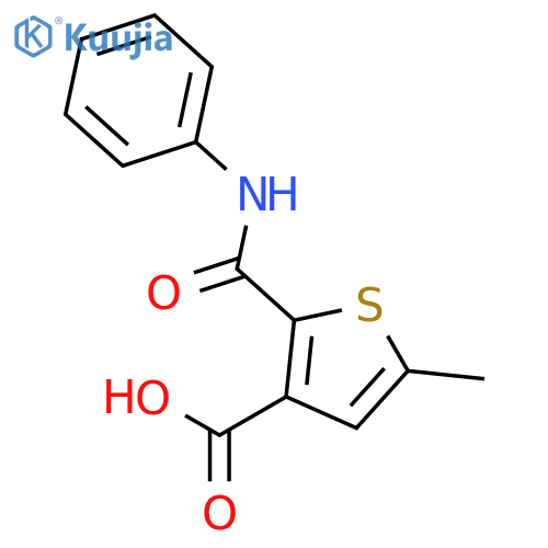 3-Thiophenecarboxylic acid, 5-methyl-2-[(phenylamino)carbonyl]- structure