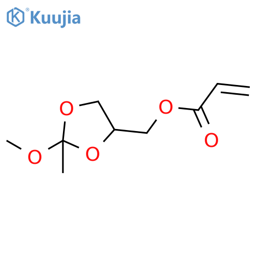 2-Propenoic acid, (2-methoxy-2-methyl-1,3-dioxolan-4-yl)methyl ester structure