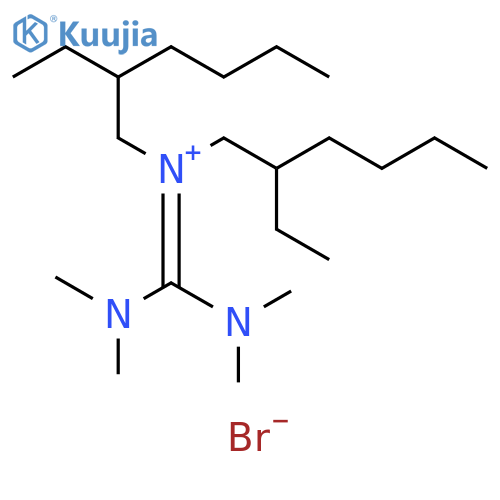 1-Hexanaminium, N-[bis(dimethylamino)methylene]-2-ethyl-N-(2-ethylhexyl)-, bromide (1:1) structure