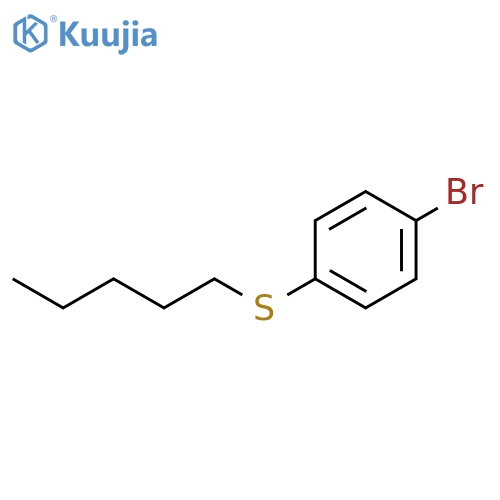 Benzene, 1-bromo-4-(pentylthio)- structure