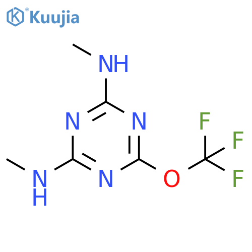 1,3,5-Triazine-2,4-diamine, N,N'-dimethyl-6-(trifluoromethoxy)- structure