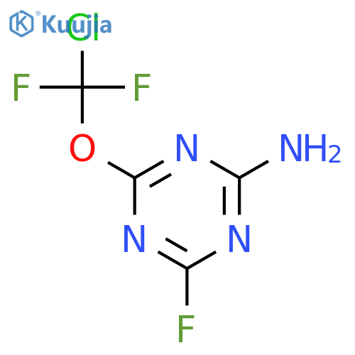 1,3,5-Triazin-2-amine, 4-(chlorodifluoromethoxy)-6-fluoro- structure