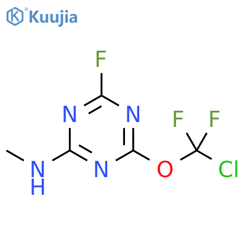 1,3,5-Triazin-2-amine, 4-(chlorodifluoromethoxy)-6-fluoro-N-methyl- structure