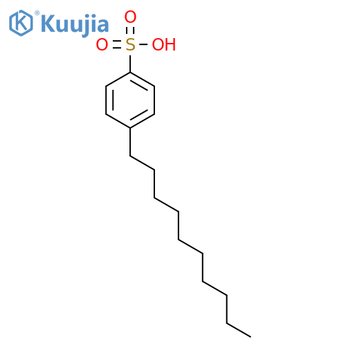 Benzenesulfonic acid,4-decyl- structure