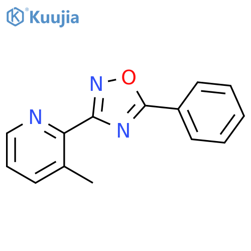 3-(3-Methyl-2-pyridyl)-5-phenyl-1,2,4-oxadiazole structure