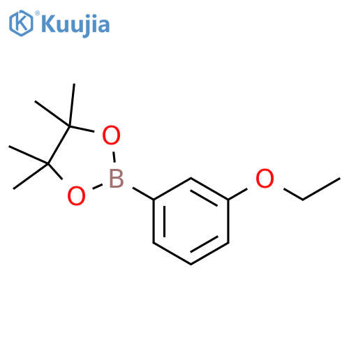 2-(3-ethoxyphenyl)-4,4,5,5-tetramethyl-1,3,2-dioxaborolane structure