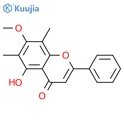 4H-1-Benzopyran-4-one,5-hydroxy-7-methoxy-6,8-dimethyl-2-phenyl- structure