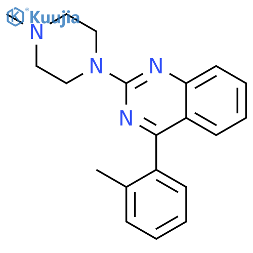 Quinazoline, 4-(2-methylphenyl)-2-(4-methyl-1-piperazinyl)- structure