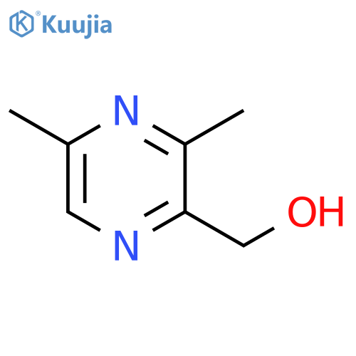 2-Pyrazinemethanol, 3,5-dimethyl- structure