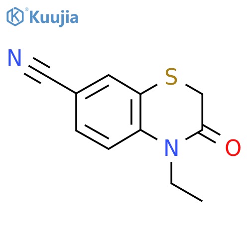 4-Ethyl-3-oxo-3,4-dihydro-2H-benzo[B][1,4]thiazine-7-carbonitrile structure