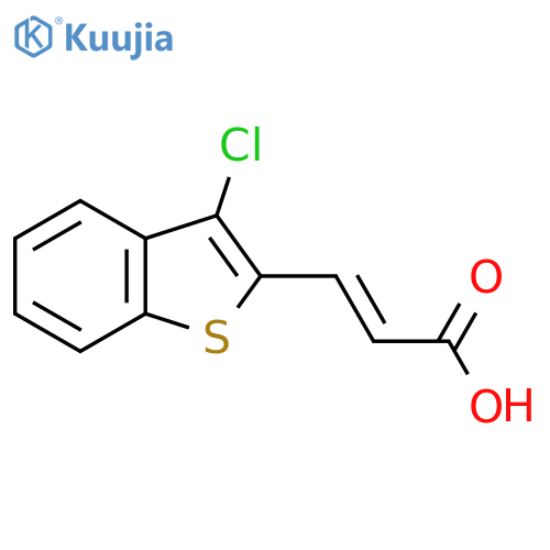 3-(3-Chloro-1-benzothiophen-2-yl)prop-2-enoic acid structure