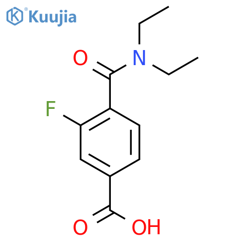 4-(Diethylcarbamoyl)-3-fluoro-benzoic acid structure