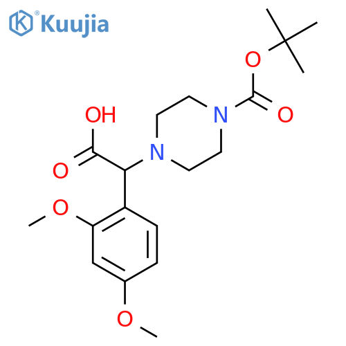 2-(4-Boc-piperazinyl)-2-(2,4-dimethoxylphenyl)acetic acid structure