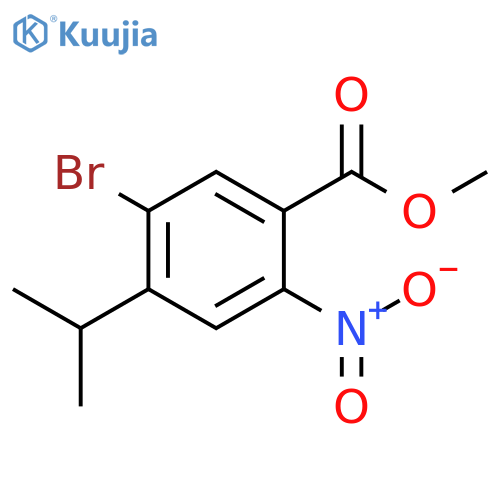Methyl 5-bromo-4-isopropyl-2-nitrobenzoate structure