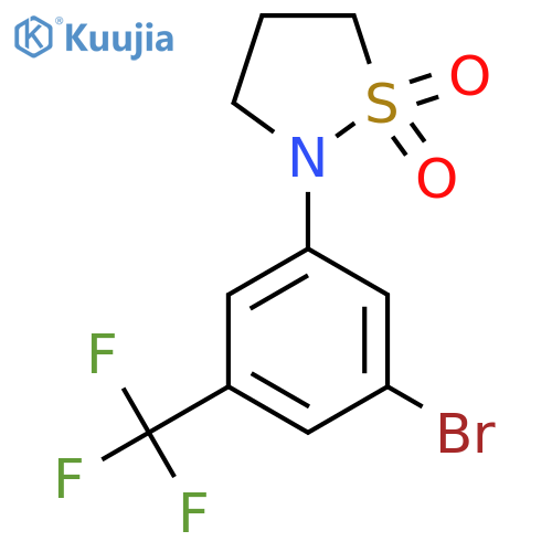 N-(3-Bromo-5-trifluoromethylphenyl)-1,3-propanesultam structure