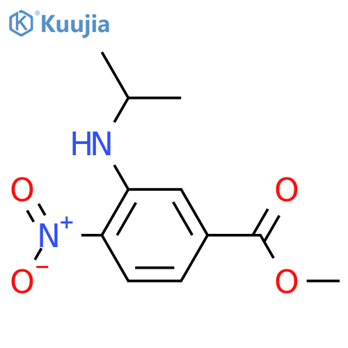 Methyl 3-(isopropylamino)-4-nitrobenzoate structure