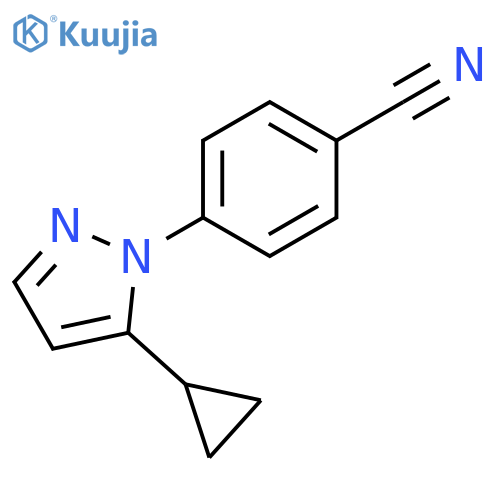 4-(5-Cyclopropylpyrazol-1-yl)benzonitrile structure