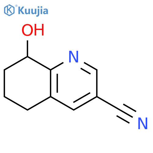 8-Hydroxy-5,6,7,8-tetrahydro-quinoline-3-carbonitrile structure