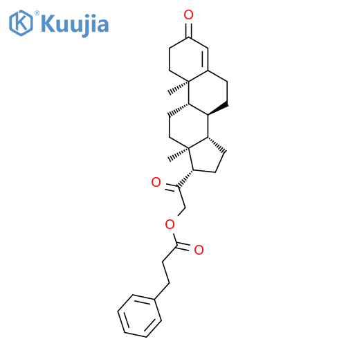 Pregn-4-ene-3,20-dione,21-(1-oxo-3-phenylpropoxy)- (9CI) structure