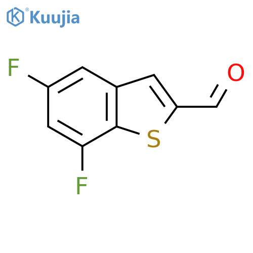 5,7-Difluoro-benzo[b]thiophene-2-carbaldehyde structure