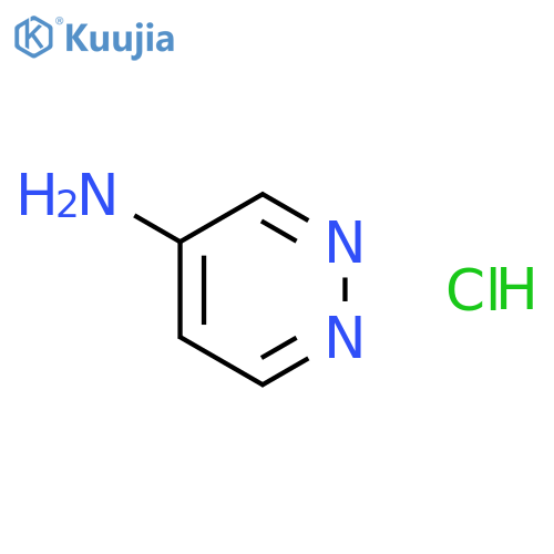 Pyridazin-4-amine hydrochloride structure
