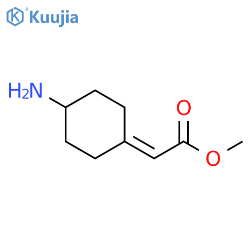 methyl 2-(4-aminocyclohexylidene)acetate structure