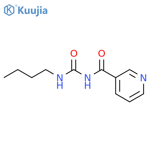 3-Pyridinecarboxamide,N-[(butylamino)carbonyl]- structure