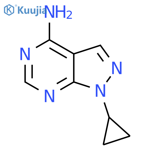 1-cyclopropyl-1H-pyrazolo3,4-dpyrimidin-4-amine structure