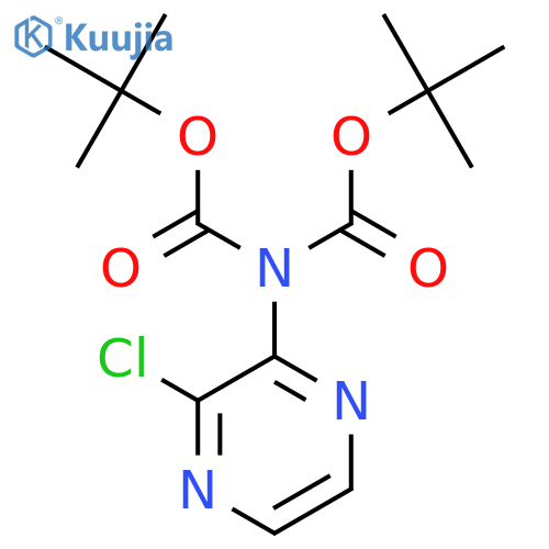 N-Boc-[tert-butyl (3-chloropyrazin-2-yl)carbamate] structure