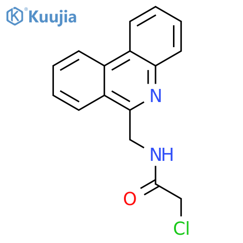 2-Chloro-N-(phenanthridin-6-ylmethyl)acetamide structure