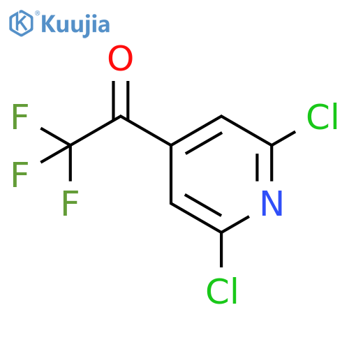 1-(2,6-dichloropyridin-4-yl)-2,2,2-trifluoroethan-1-one structure