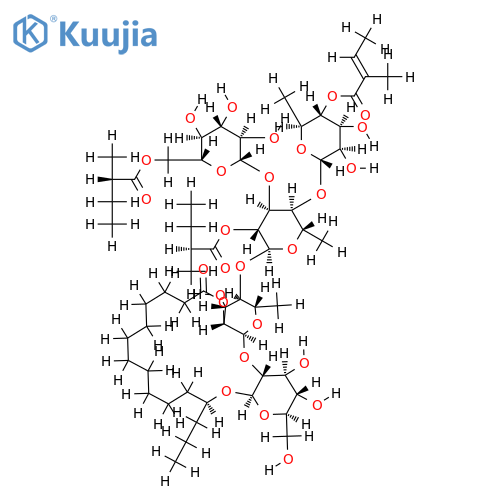 (S)-12-hydroxypentadecanoic acid 12-O-(6-O-(S)-2-methylbutyryl)-beta-D-glucopyranosyl-(1->3)-O-[4-O-tigloyl-alpha-L-rhamnopyranosyl-(1->4)]-O-[2-O-(S)-2-methylbutyryl]-alpha-L-rhamnopyranosyl-(1->4)-O-alpha-L-rhamnopyranosyl-(1->2)-beta-D-glucopyranoside structure