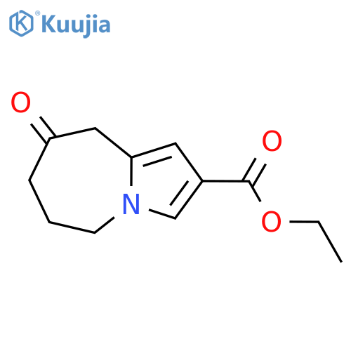 ethyl 8-oxo-5,6,7,9-tetrahydropyrrolo[1,2-a]azepine-2-carboxylate structure
