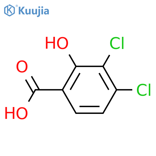 3,4-Dichloro-2-hydroxybenzoic acid structure
